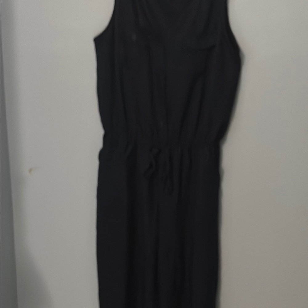 Elegant navy blue Sleeveless Dress